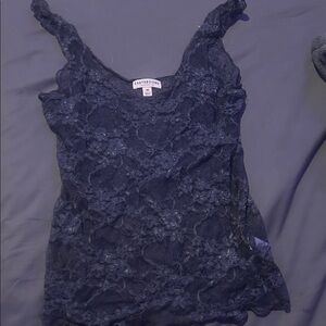 Earthbound Midnight Blue Lace Camisole